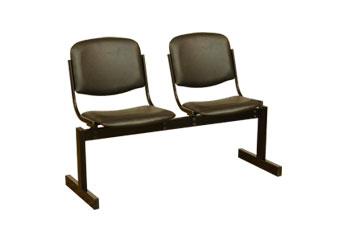 Блок стульев 2х местный не откид.сиденье мягкий