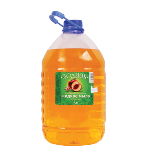 Мыло жидкое 5л ЗОДИАК "Персик" ПЭТ, ш/к 32668