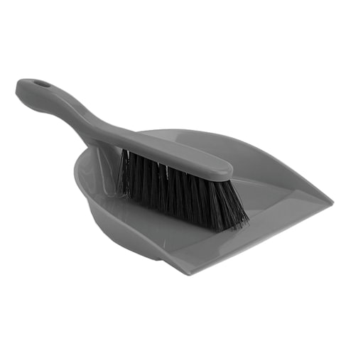 Щетка-сметка с совком для уборки IDEA "Идеал", (в8*ш23*г*31см), серая, М 5171