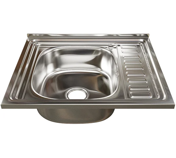 Мойка mixline 50х60х18 см, 0.8, левый выпуск 3 1/2, с сифоном 538194