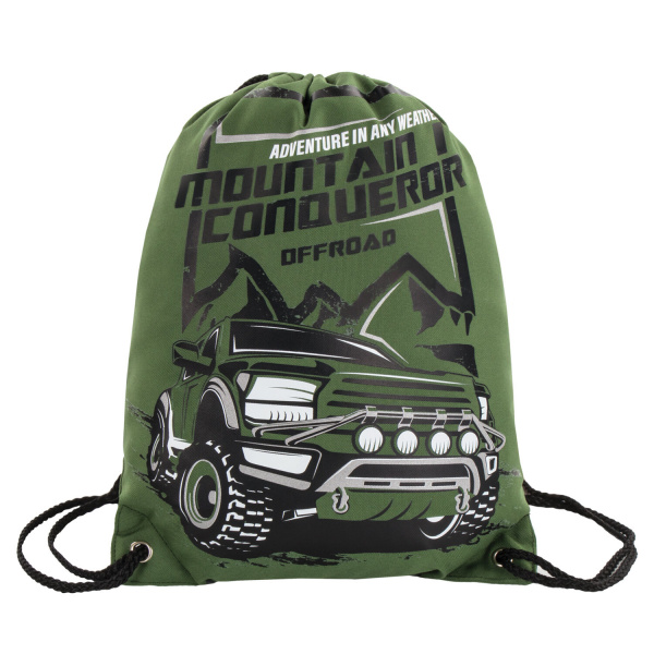 Мешок для обуви BRAUBERG PREMIUM, карман,подкладка,светоотр. элем.,43х33см,Mountain conqueror,270286