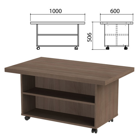 Стол журнальный "Приоритет", 1000х600х506 мм, лагос (КОМПЛЕКТ)