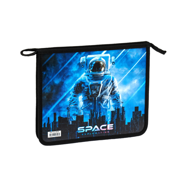 Папка для тетрадей 1 отделение, А5, ArtSpace "Space", 240*190*40мм, пластик, на молнии ПТЛ-715_48926