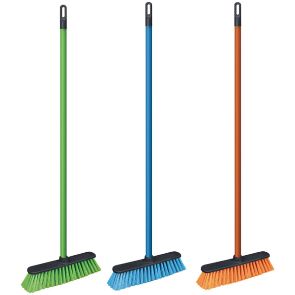 Комплект для уборки пола York "Centi" (щетка+черенок 110см), пластик, ассорти