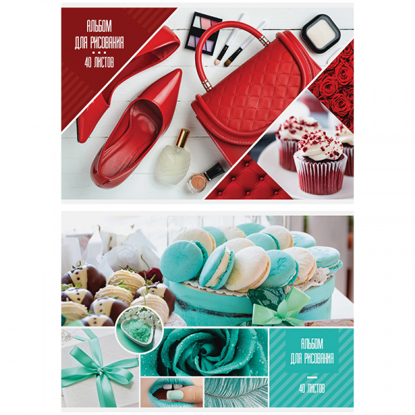 Альбом для рисования А4 40л.,на скрепке ArtSpace "Стиль. Найди себя"