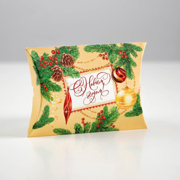 Коробка сборная фигурная «Советская/ с Новым годом», 11 × 8 × 2 см