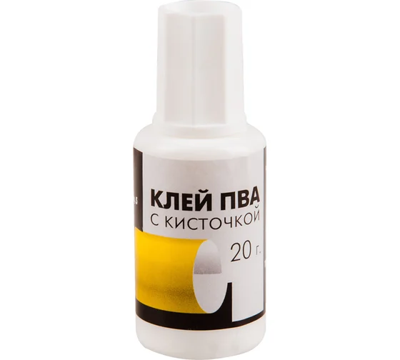 Клей ПВА с кисточкой Гамма, 20г