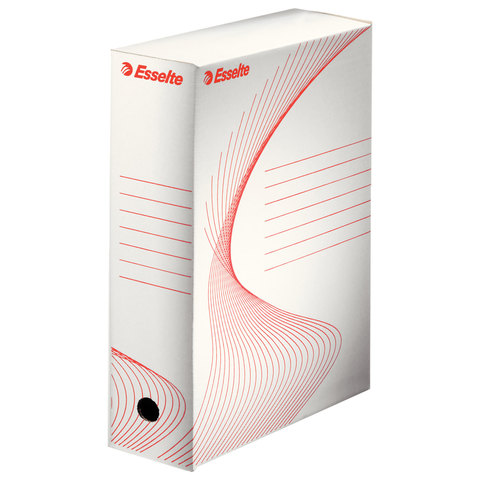 Накопитель документов ESSELTE Лоток-коробка "Boxy", 100мм, белый, на 900л., 128102