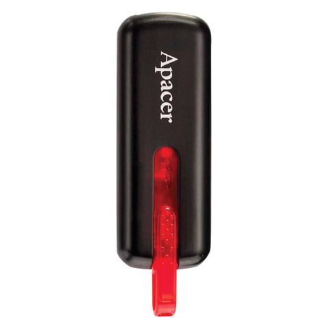 Флэш-диск 4 GB, APACER Handy Steno AH 326, USB 2.0, черный, AP4GAH326B-1512604