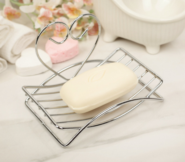 Мыльница прямоугольная "Сердце"