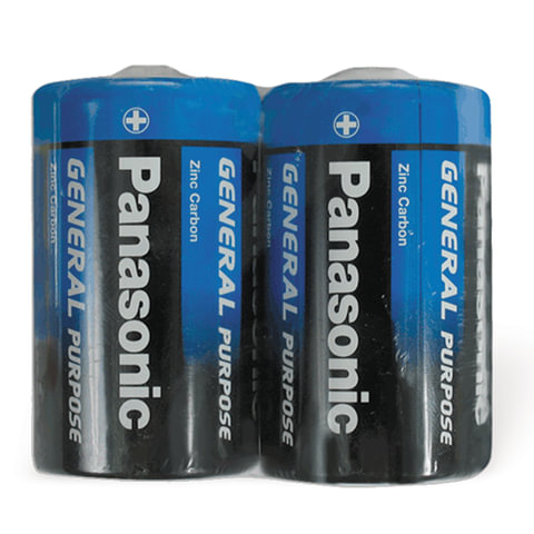 Батарейки PANASONIC D R20 (373), 1.5В