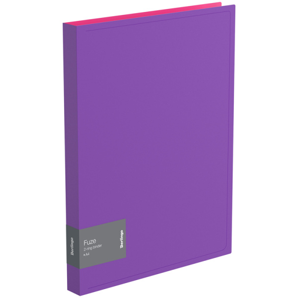Папка на 2-х кольцах Berlingo "Fuze", 25мм, 600мкм, фиолетовая