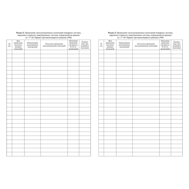 Журнал эксплуатации систем противопожарной защиты КЖ-179/2 (32 листа, скрепка, обложка офсет)