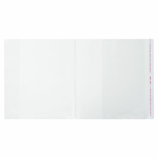 Обложка ПП для тетради и дневника, универсальная, прозрачная, КЛЕЙКИЙ КРАЙ, 80мкм, 215х400мм, 16.14 Обложка ПП для тетради и дневника, универсальная, прозрачная, КЛЕЙКИЙ КРАЙ, 80мкм, 215х400мм, 16.14