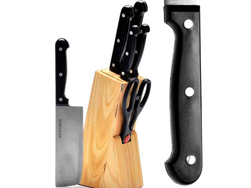 Набор ножей 7пр на подст.+топор MB 27424