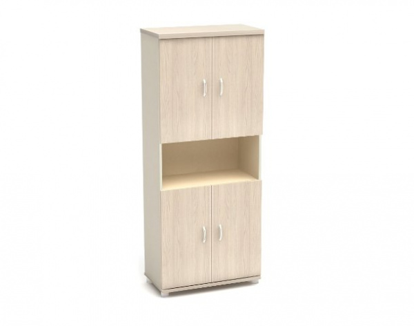 Шкаф высокий 1 откр. Полка 855х442х2076. К7 Модерн (М46+М53*4+М45) 
