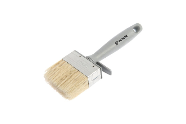 Кисть-макловица TUNDRA Premium, 30х70 мм, ручка пластик, натуральная щетина, набор 2 шт