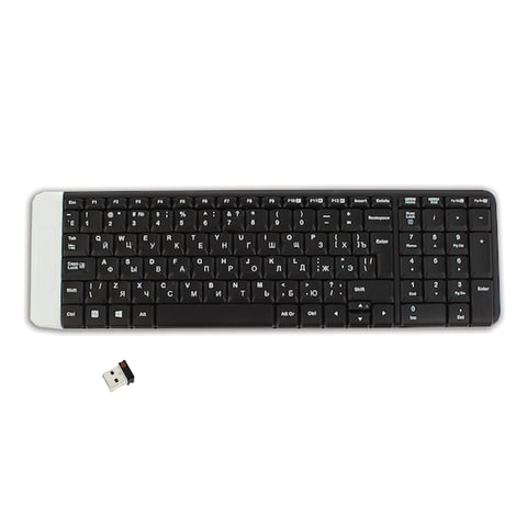 Клавиатура беспроводная LOGITECH K230, 101 клавиша, черная