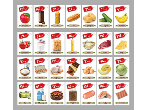 Игра настольная "Денежка. Играем в магазин. Покупаем продукты"  03572