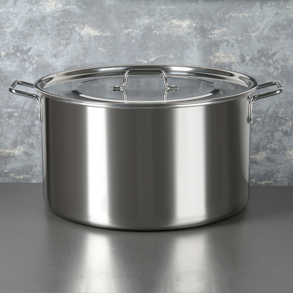 Котел «Общепит», d=45, h=26 см, 40 л, сварной, с клёпаными ручками, дно 0,9 мм