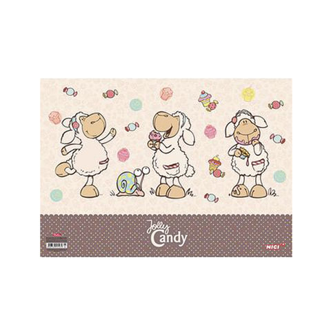 Доска для работы с пластилином А3, 371х261 мм, HATBER "Милые овечки", 3PT_14918(H215432)