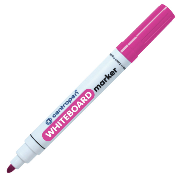 Маркер для доски РОЗОВЫЙ CENTROPEN "Dry-Wipe", круглый наконечник, 2,5 мм, 8559, 5 8559 0103