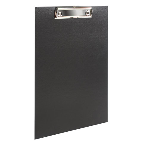 Доска-планшет ERICH KRAUSE "Standard", с верхним прижимом, 22,7х31,5 см, картон/бумвинил, черная 754