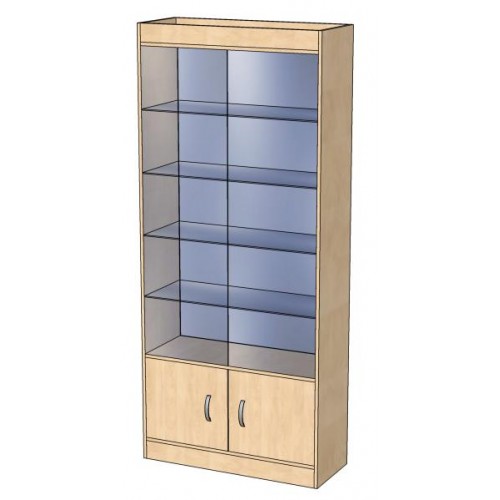 Шкаф В 202 С з.с стекло (В 202 С) Размеры: 900х350х2050мм.