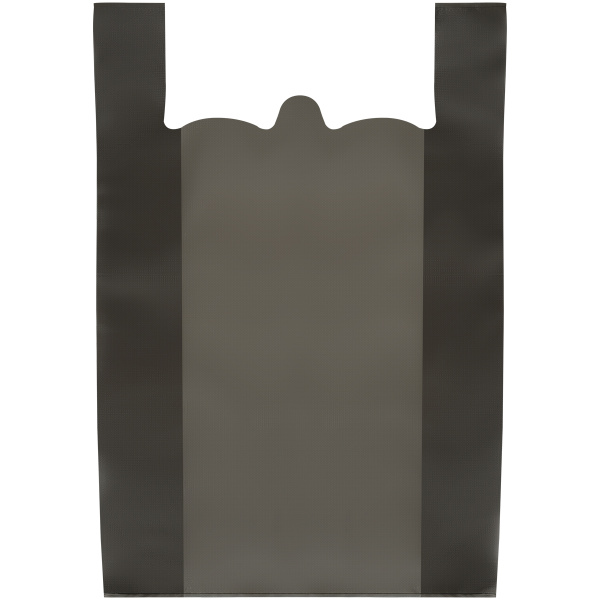 Пакет-майка OfficeClean, ПНД, 37,5+14*57см, 20мкм, черный 317611