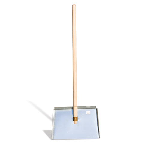 Лопата снегоуборочная оцинкованная сталь, 46х30см, высота 130см, с черенком высший сорт, ЛО-3