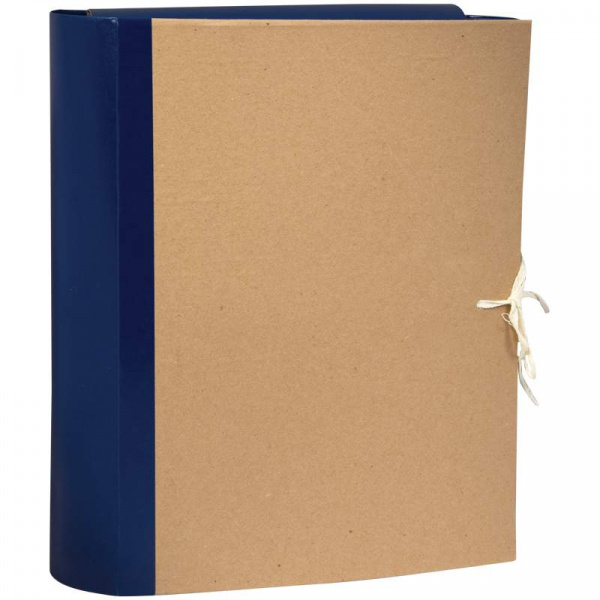 Папка архивная с завязками OfficeSpace 80мм, крафт/бумвинил, с 4 завязками