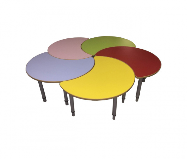 Стол "Капля - 5 Л", регулируемый по высоте, ЛДСП, 800*610*400-580 мм