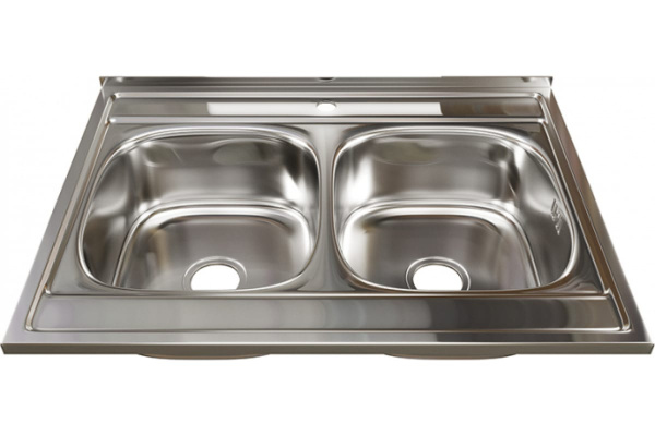 Мойка mixline 60х80х18 см, 0.6, 2 чаши, выпуск 3 1/2, с сифоном 528171 Мойка mixline 60х80х18 см, 0.6, 2 чаши, выпуск 3 1/2, с сифоном 528171