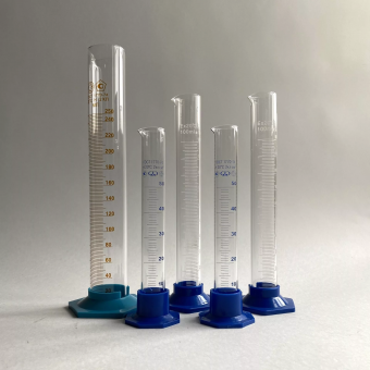 Комплект мерных цилиндров стеклянных (5 шт.)