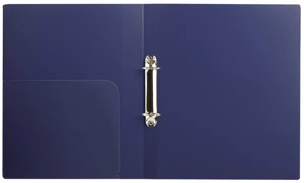 Папка на 2 кольцах А4 BRAUBERG UNIVERSAL, 25 мм, синяя, до 170 листов, 0,5 мм, 273030