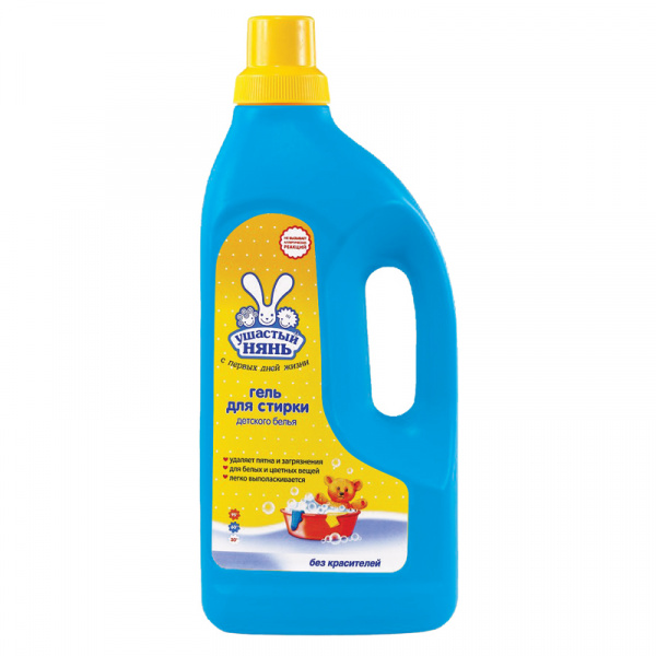 Гель для стирки Ушастый нянь, 1,2л, для детского белья