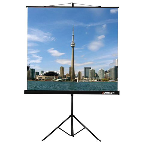 Экран проекционный LUMIEN Eco View, матовый на треноге, 150*150см, 1:1, LEV-100101