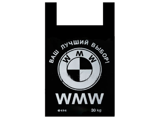 Пакет-майка 43х69 ассортим. 25мкм. ПНД (Авто) (41х18х69)