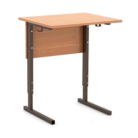 Стол ученич.1-местн.,регул. 4-6 гр., ольха, м/к коричневый (М111РВ)