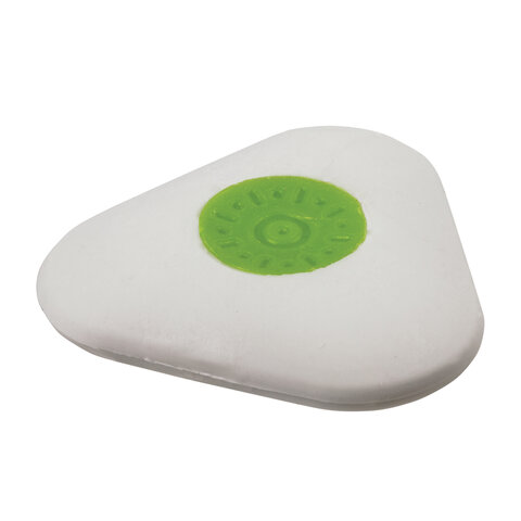 Ластик STAFF "Trio", 35х35х10 мм, треугольный, пластиковый держатель, термопластичная резина, 228068