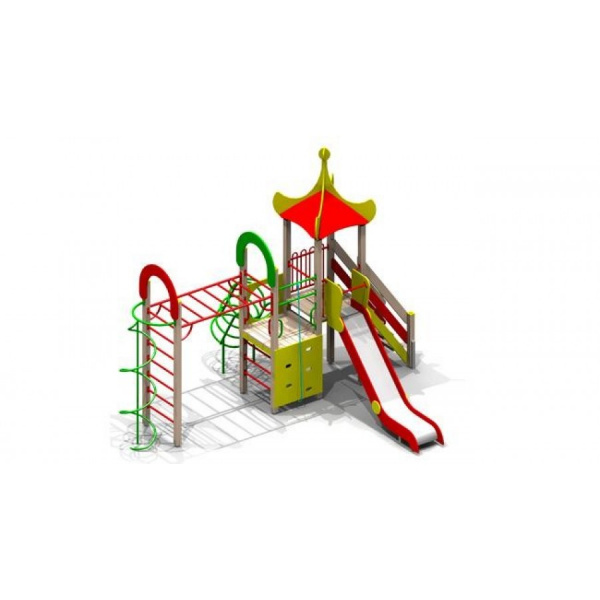 ДИК, Н г.=1,5 (нерж.) (6-12лет) 5700х4770 мм, Н=4770 мм, Н площадок=1250 мм, 1550 мм