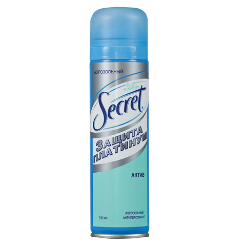 Дезодорант аэрозольный, 150 мл, SECRET (Сикрет) "Актив", для женщин, ST-81500767