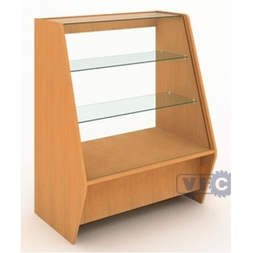 Прилавок-витрина В-35 Ф (В 35Ф), Размеры: 900х540х1100 мм.