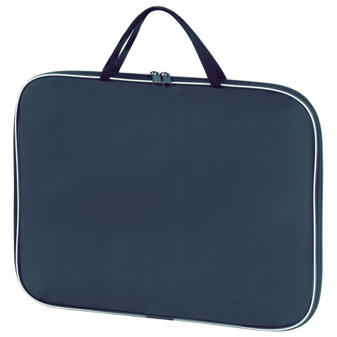 Папка на молнии с ручками STAFF "EVERYDAY", А4, ткань, черная, 228342