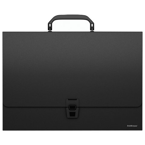 Портфель пластиковый ERICH KRAUSE "Classic", А4, черный, 43074