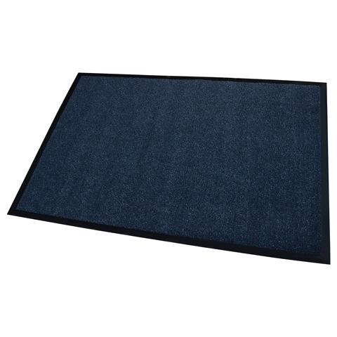 Коврик входной ворсовый влаго-грязезащитный FLOORTEX 80*120 см, темно-синий, 600975