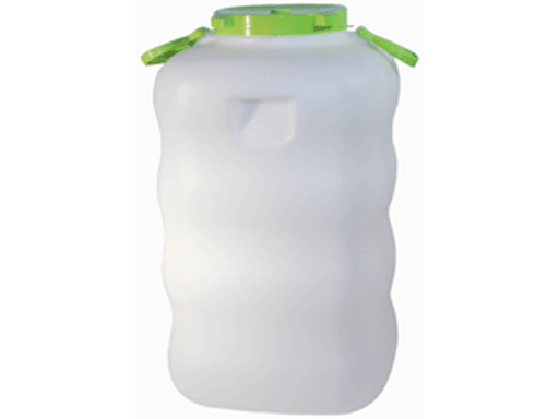 Бак 80л с крышкой и ручками_Белый М6005(пластик)