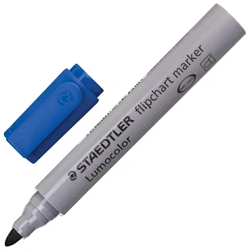 Маркер для флипчарта STAEDTLER (Штедлер, Герм) "Lumocolor", НЕПРОПИТЫВАЮЩИЙ, кругл,2мм,зеленый,356-5