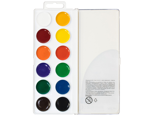 Акварель 12цв, ЛУЧ "Мини" без кисти, пластиковая упковка 19С 1249-08