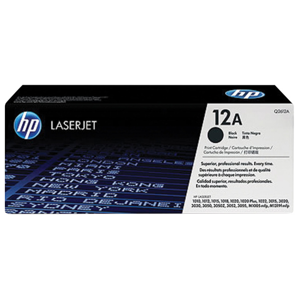 Картридж лазерный HP (Q2612A) LaserJet 1018/3052/М1005 и др., №12А, ориг, ресурс 2000 стр.